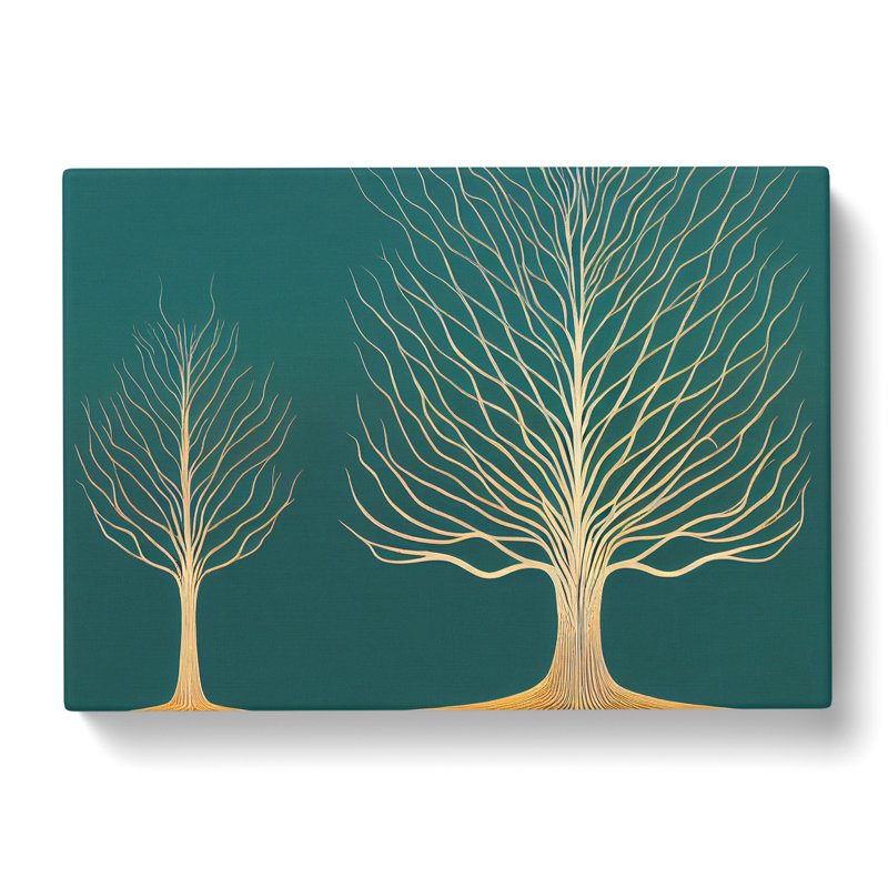 XXX-H1022-WF-4880X Iconic Trees - Wrapped Canvas Print, 35cm H x 50cm W x 3cm D
