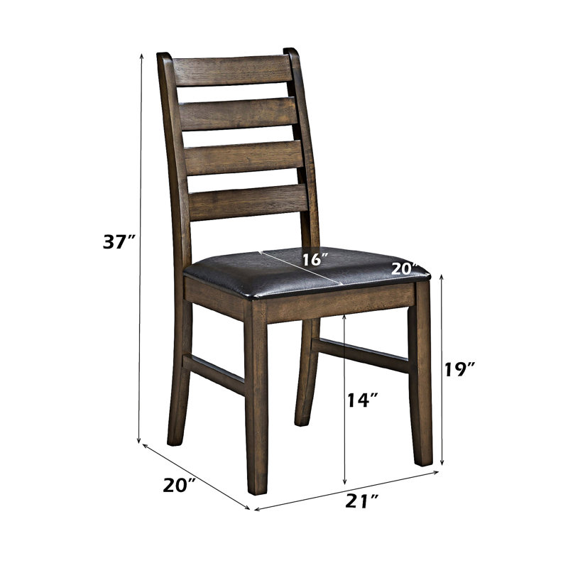 Ensemble de 2 chaises d'appoint en bois