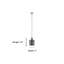 Luminaire suspendu cylindrique unique à 1 lumière-945552747
