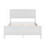 Lit plateforme Mid-Century en bois avec tête de lit et lattes en bois-967675712-967675713
