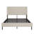 Queen Size Metal Bed Frame  With LED Light & Charging Station & 2-Tier Headboard, No Box Spring Needed-749371878