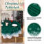 Snowflake Christmas Tablecloth 60x60 Inch - Waterproof Washable Holiday Table Cover for Indoor Outdoor Xmas Dining Kitchen Party-1765712811