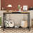 39.4" Console Table With Power Outlet, Entryway Table With Storage Shelves, Desk-1575172671