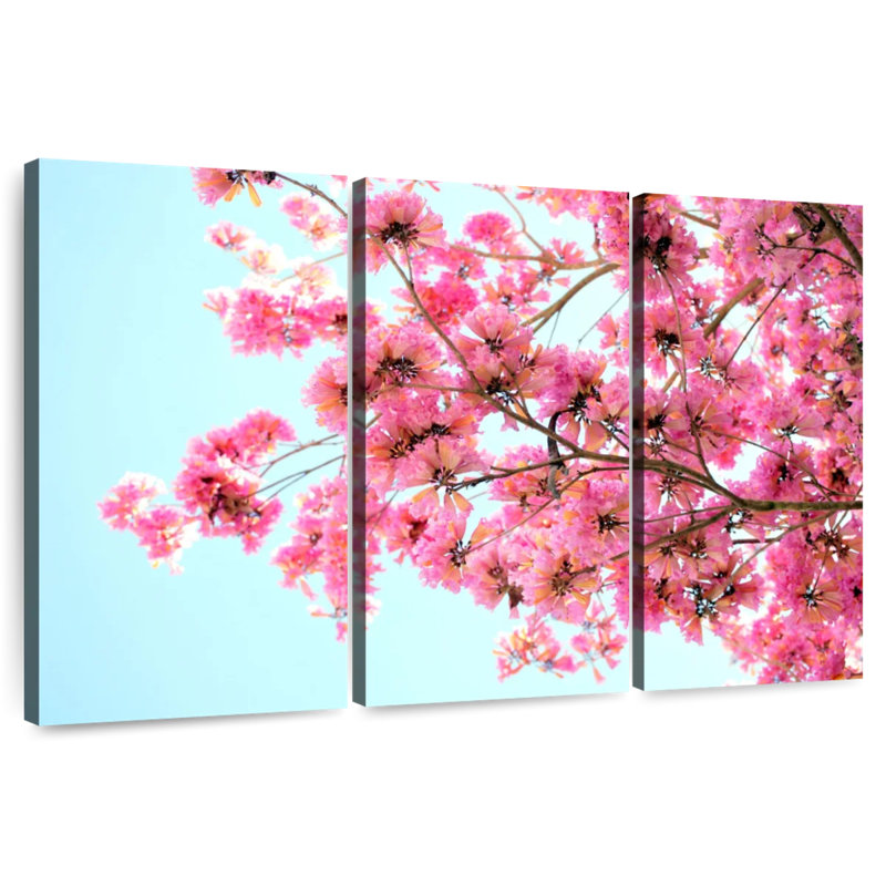 Harnek Pink Floral Branch, 20" H x 33" W