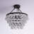 Deonta 5-Tier Dimmable Semi-Flush Crystal Chandelier-1583912172