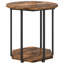  Side Table Set 2 Pcs Artisan Oak And Black 50 X 50 X 50.5 Cm-16308802