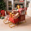 Chariot de traîneau de Noël en métal