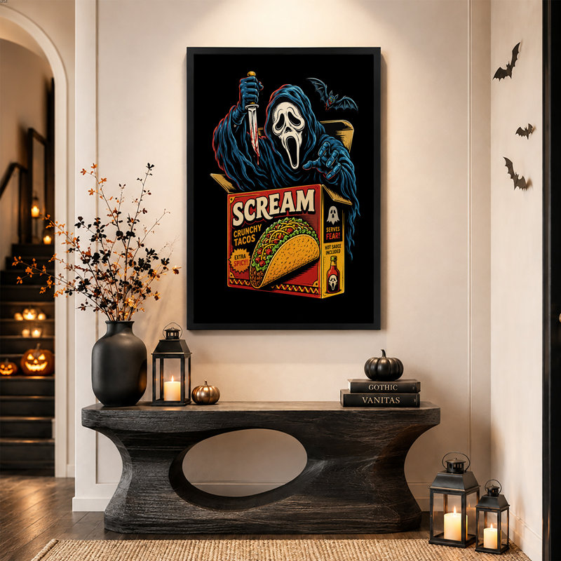Art mural sur toile bleu, 24"H x 16"W
