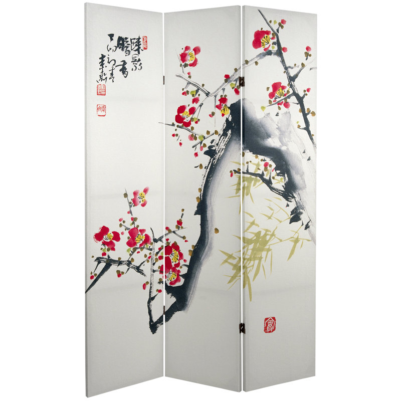 Cloison en toile Cherry Blossoms, 3, H 71 po x l 47,25 po x P 1 po