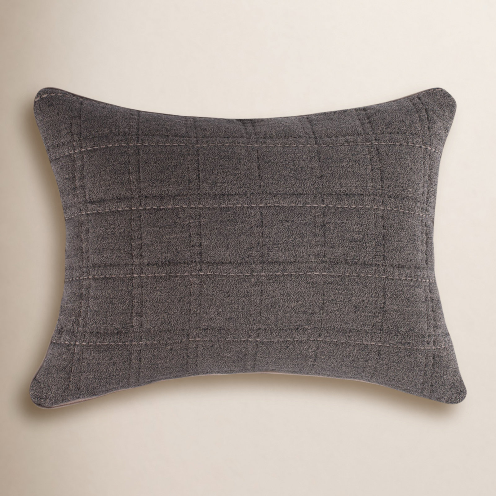 Gana Cotton Shams, Standard/Twin, Granite
