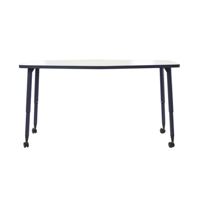 Table d'activité hexagonale 34 po x 60 po avec pattes effilées réglables Adapte