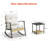 Ensemble de conversation bistro en métal pour 2 personnes avec coussins, ensemble de conversation en osier avec table basse-360811711