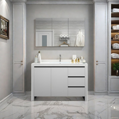 Armoire de salle de bain moderne du sol au plafond
