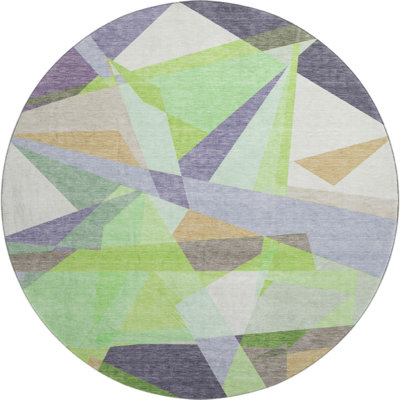 Premium Machine Washable Varasteh AMF1666 Geometric Rug