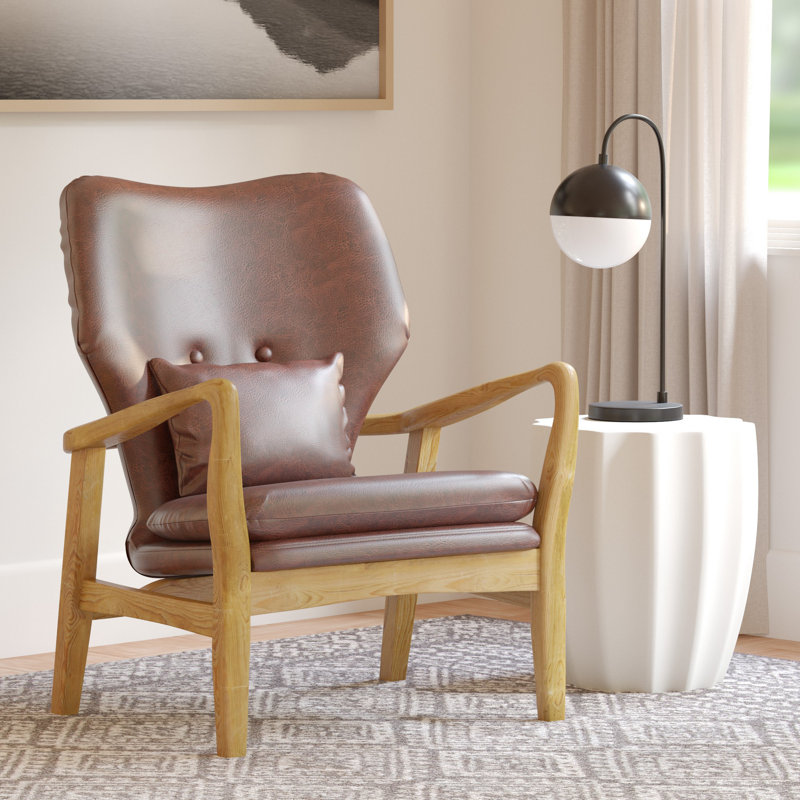 Fauteuil capitonné l 28 po Mondal