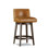 Upholstered Stool with Solid Wood Frame