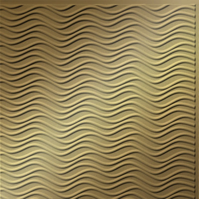 Wavation Horizontal MirroFlex 4ft. x 8ft. Glue Up PVC 3D Wall Panels 96 sq.ft.