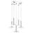 5 - Light Silver LED Cluster Pendant
