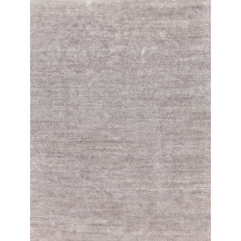 Plush Area Rug in Light Silver, Rectangle 8' x 10'