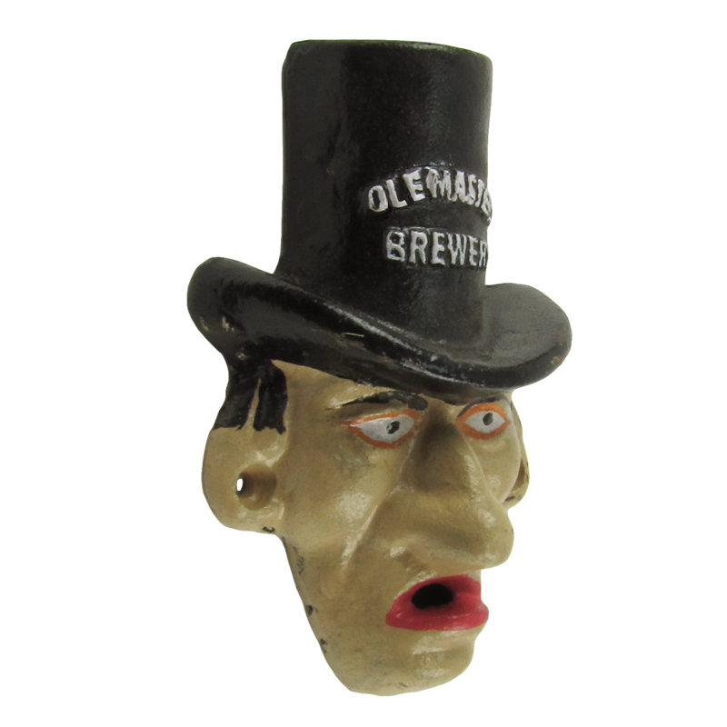 Cast Iron Warlock Face Wall Mount Bottle Opener