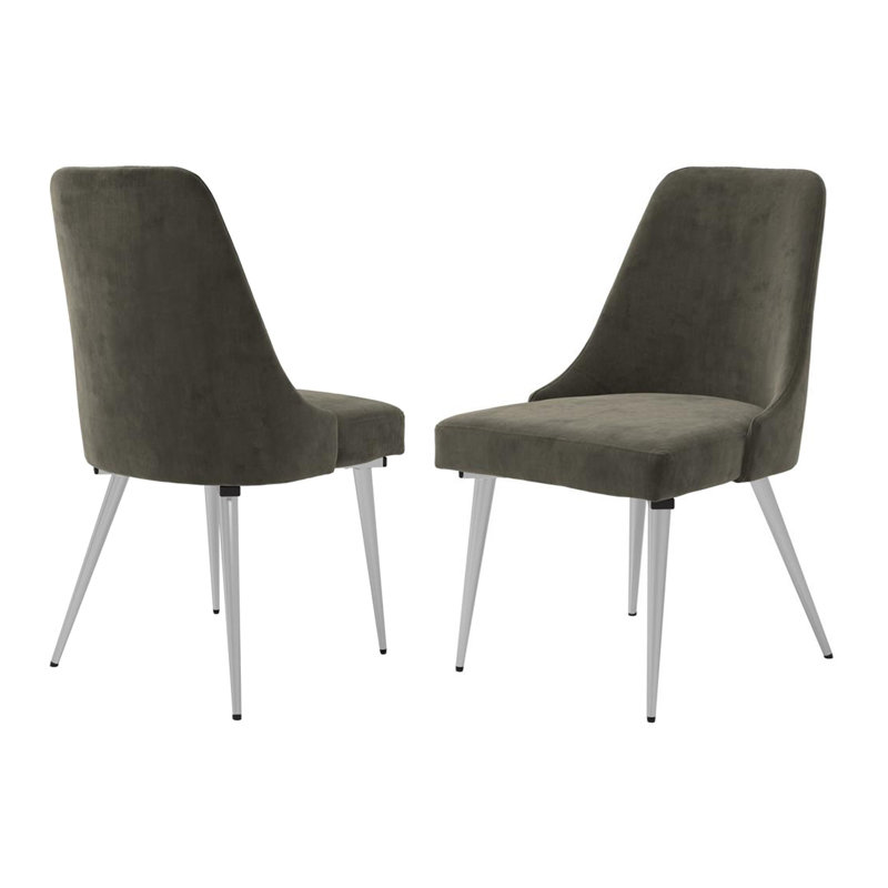 Chaise d'appoint rembourrée en tissu Jonkan