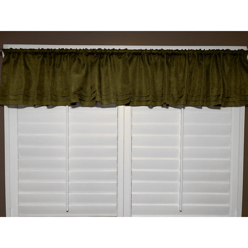 Piaf Tailored Window Valance, Green