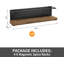 Ensemble de 4 étagères à épices magnétiques pour réfrigérateur, micro-ondes et plus, tablette en métal robuste avec barrière de sécurité, solution de rangement de cuisine peu encombrante