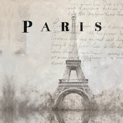 Transitional Paris - Wrapped Canvas Print