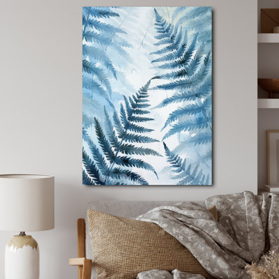 Fougère bleue III sur toile