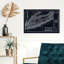 « long island rail map », impression sur toile-1274781552