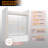 55" to 59" W 56" H Double Sliding Semi-Frameless Tub Door with Frosted Glass-100085940
