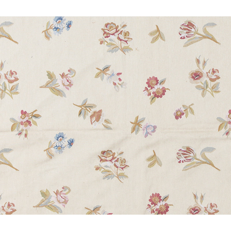 Hand-Knotted High-Quality Green and Beige Area Rug