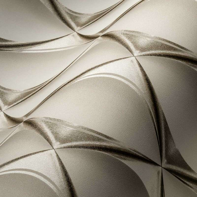 Rouleau de papier peint L 33 pi x l 21 po, Beige / gris / taupe