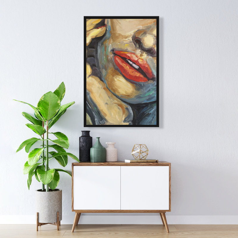 "Irresistible Lips Gros plan" sur toile