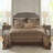 5 Piece Reversible Jacquard Bedspread Set Brown/Gold Queen