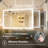 Adorna Frameless LED Lighted Bathroom / Vanity Mirror with Brightness Adjustable, Memory Function, Anti-fog-112492645