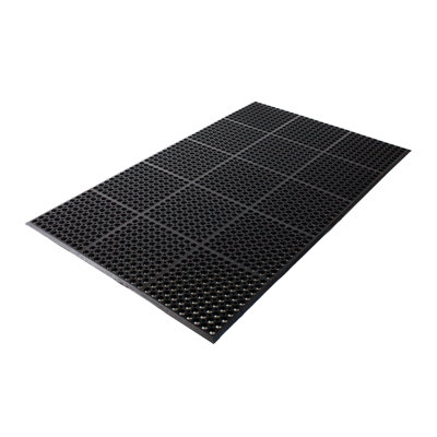 FlexRite AD1 Anti Fatigue Drainage Mat, 36 in. x 60 in. x 5/8 in., Made with ReviveRite an Eco Friendly 100% Recycled Material, Beveled Edges, Terracotta