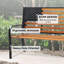 Banc d'extérieur en métal Rozy