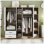 Armoire 6 portes avec tablettes et tiroirs