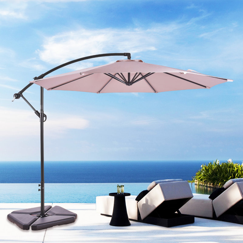 Parasol en porte-à-faux 10 'Hartt, Beige