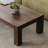 Modern walnut solid wood coffee table-110509456