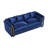 87"  Modern Velvet Sofa with Gold Metal Accent Arms High Back Deep Seat -1647491133-1647401630