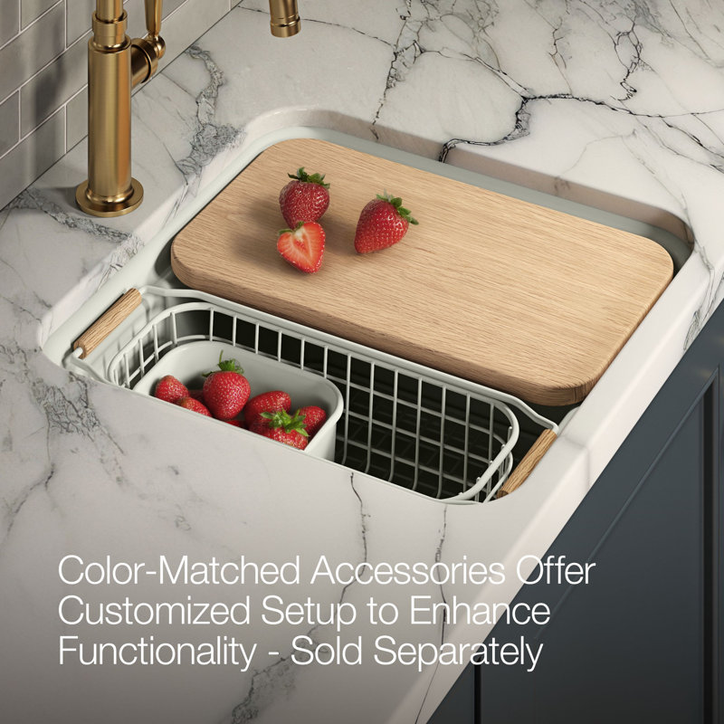 Audrine18-5/8" Undermount Bar Sink, Dark White