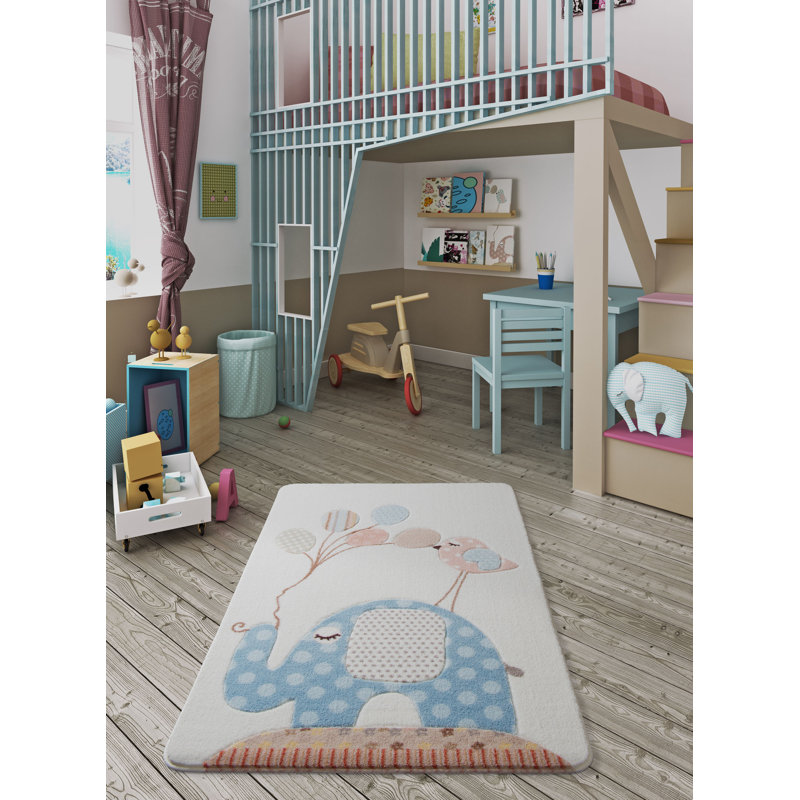 Guernon Beige/Blue Rug