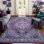 Tapis de salon bohémien marocain rétro antidérapant lavable