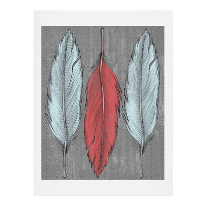 « plumes », impression