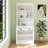 83.4"Tall Modern Bookshelf With LED Lighting, Drawer And Open Shelves For Living Room,Home Office
