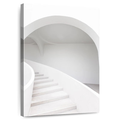 Pristine White Staircase