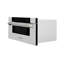 ZLINE Autograph 30 in. Microwave Drawer in Stainless Steel and Polished Nickel Helix Handle-307438691