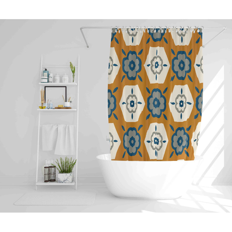Siggi Polyester Shower Curtain Set, 177cm H x 177cm W